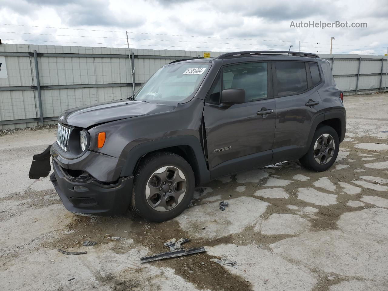 2017 Jeep Renegade Sport Charcoal vin: ZACCJAAB3HPF60438