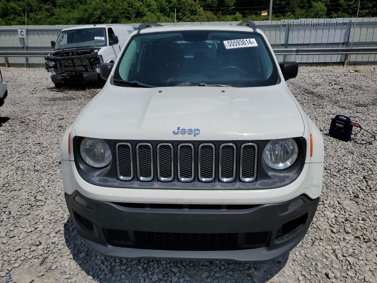 2017 Jeep Renegade Sport White vin: ZACCJAAB3HPF92046