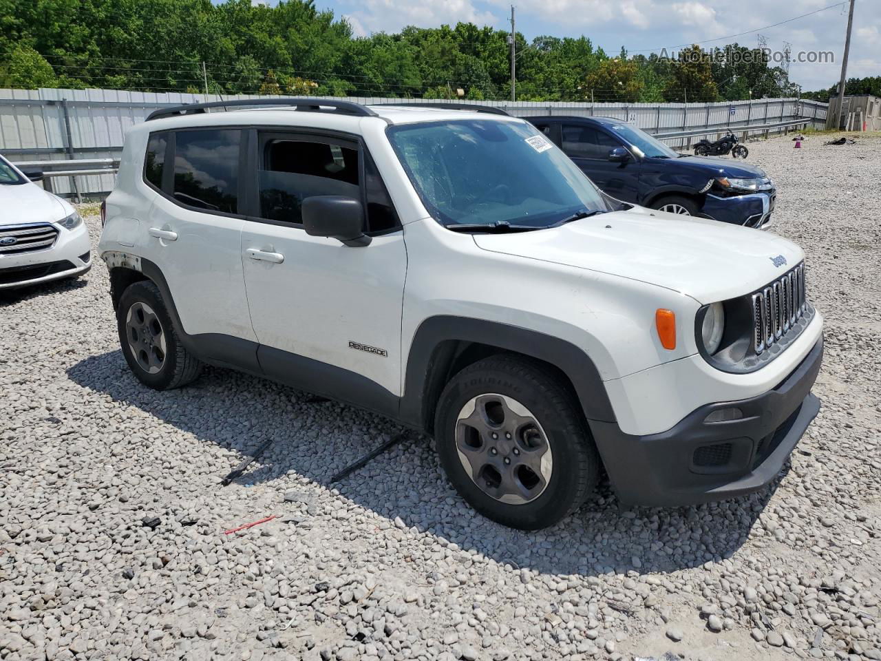 2017 Jeep Renegade Sport White vin: ZACCJAAB3HPF92046