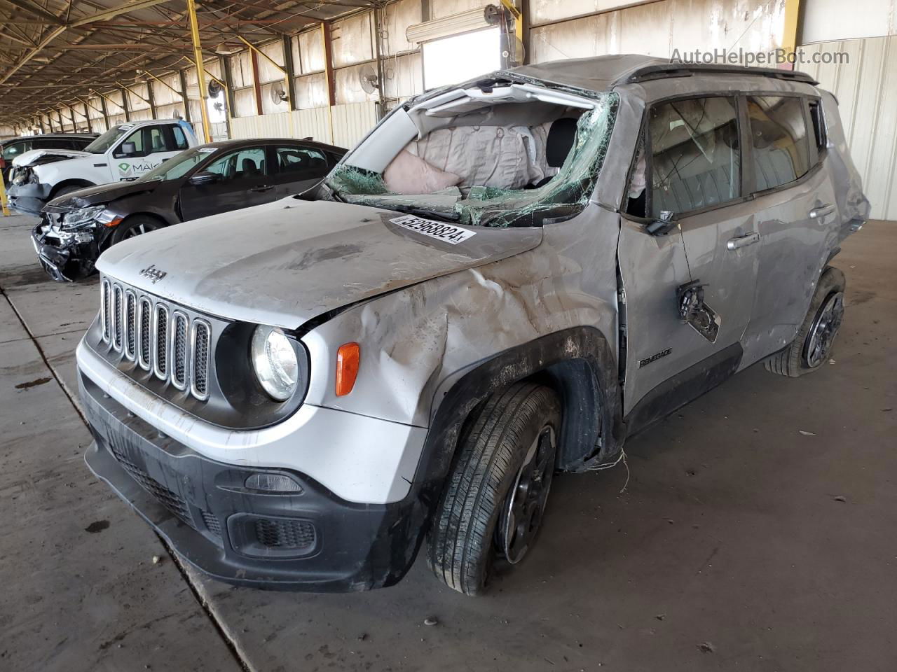 2017 Jeep Renegade Sport Silver vin: ZACCJAAB4HPE44634