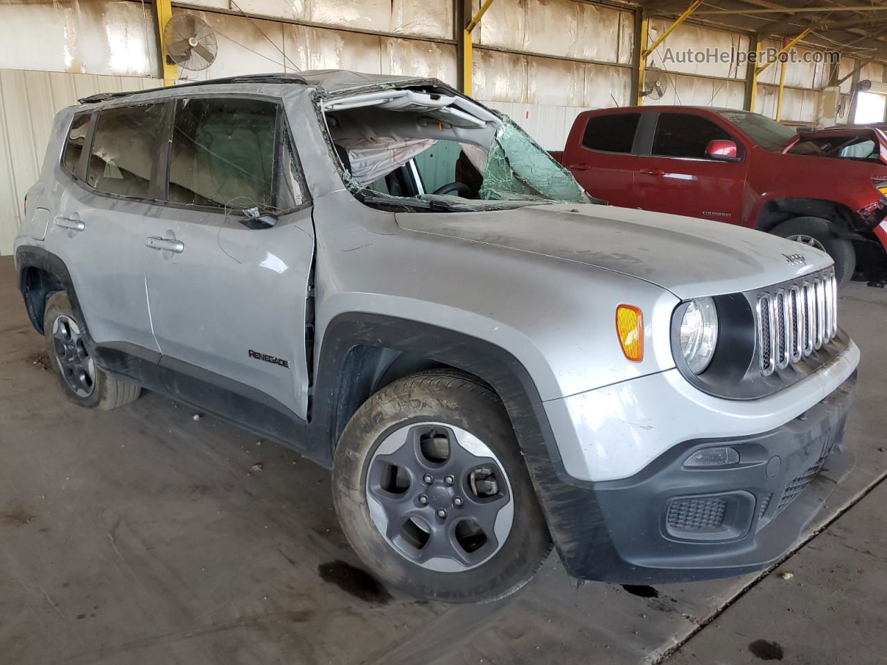 2017 Jeep Renegade Sport Silver vin: ZACCJAAB4HPE44634