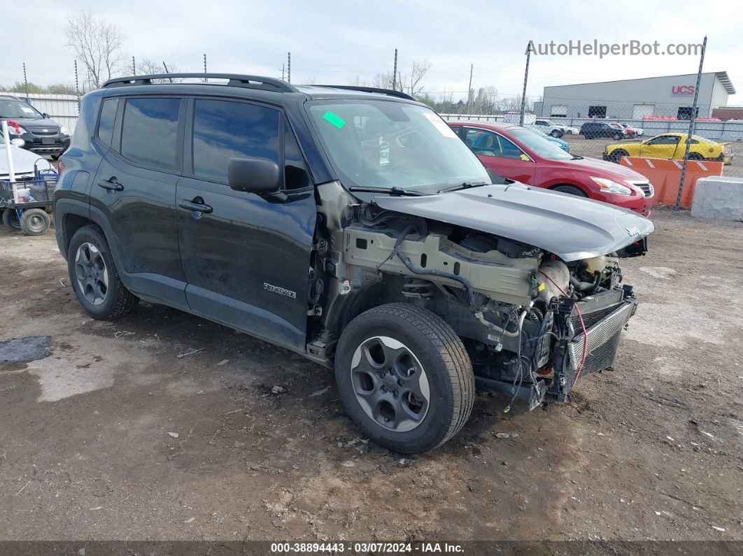 2017 Jeep Renegade Sport Fwd Black vin: ZACCJAAB6HPE50662