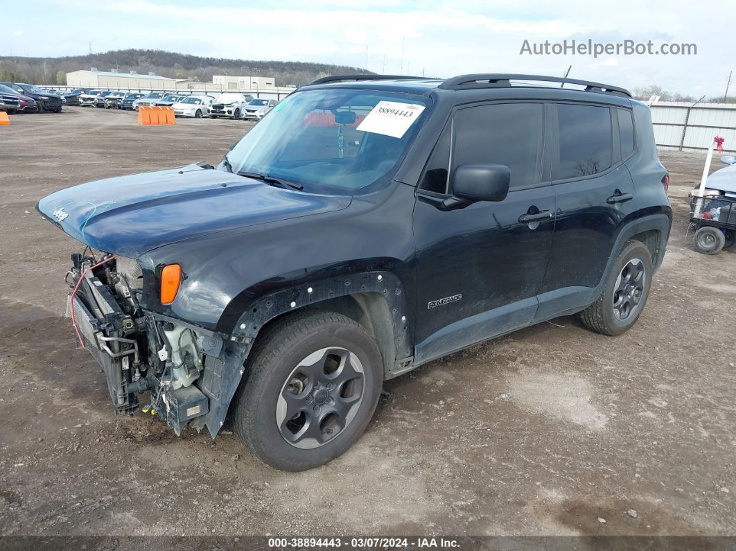 2017 Jeep Renegade Sport Fwd Black vin: ZACCJAAB6HPE50662