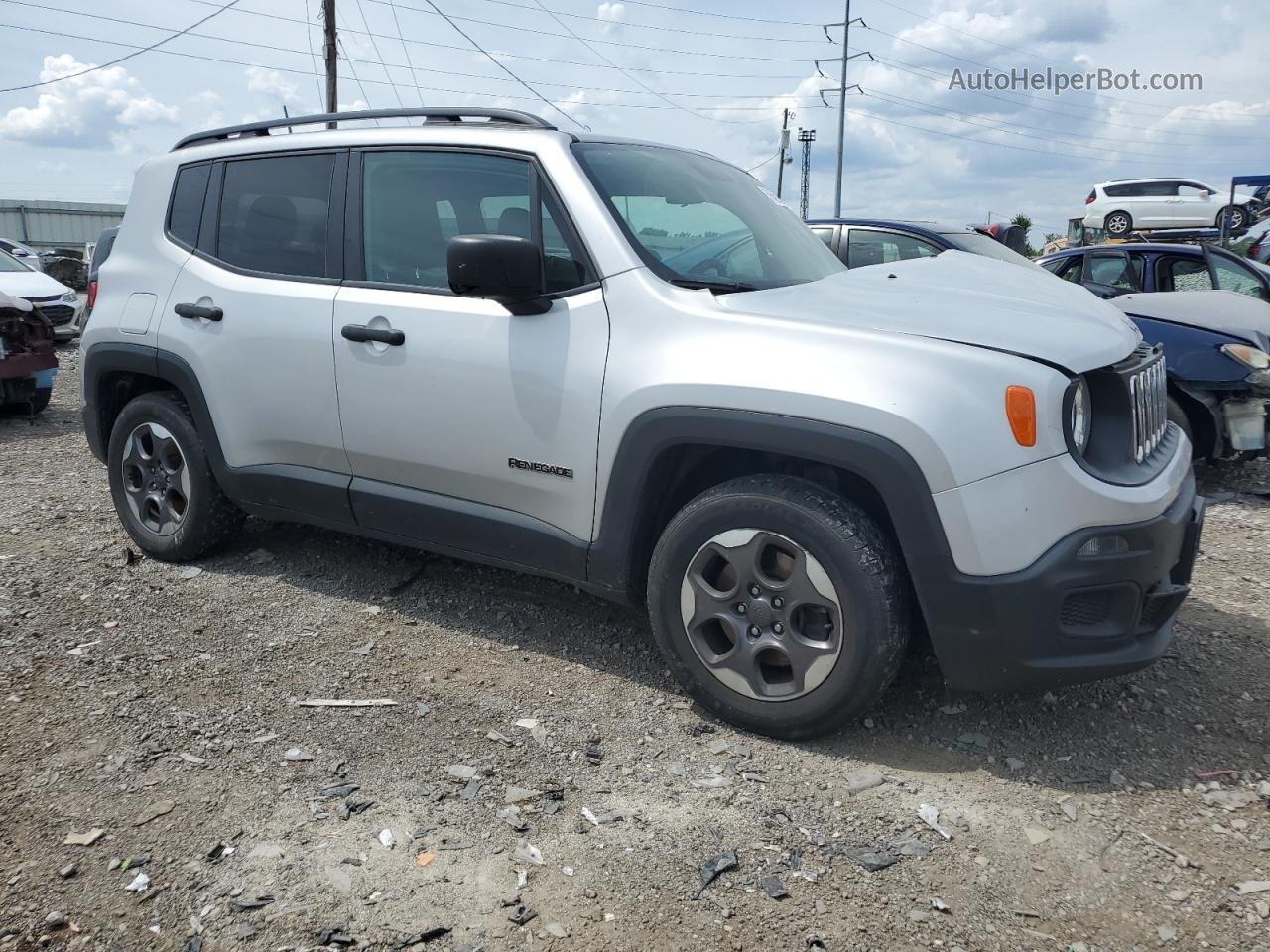 2017 Jeep Renegade Sport Silver vin: ZACCJAAB6HPE67168