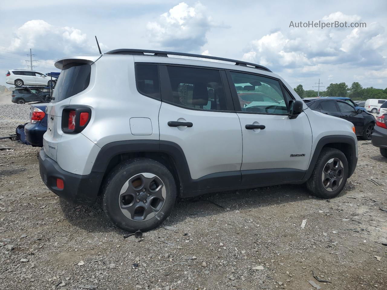 2017 Jeep Renegade Sport Silver vin: ZACCJAAB6HPE67168