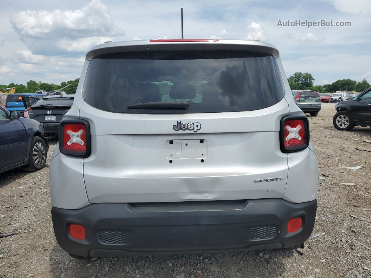 2017 Jeep Renegade Sport Silver vin: ZACCJAAB6HPE67168