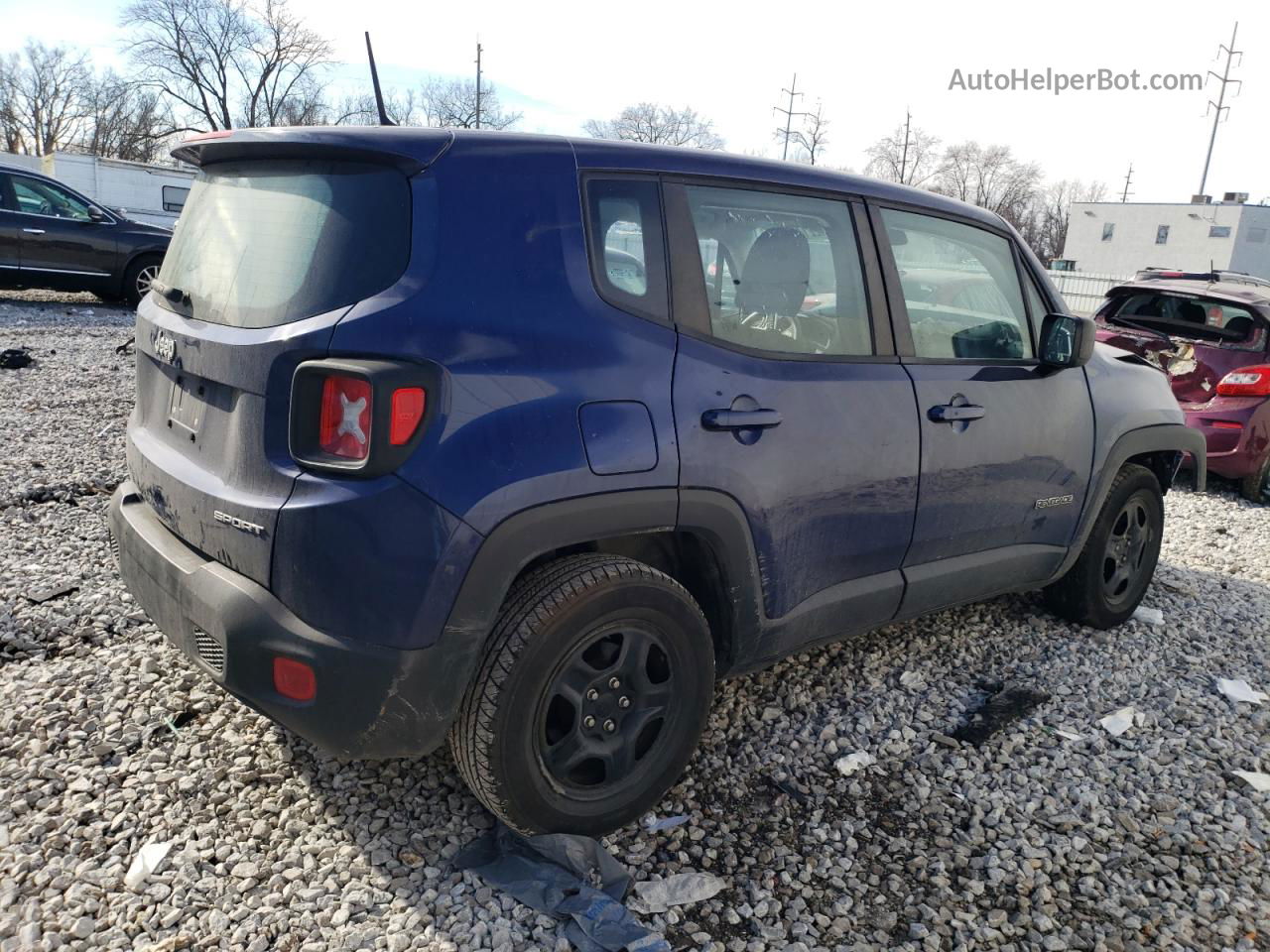 2017 Jeep Renegade Sport Blue vin: ZACCJAAB6HPE79613