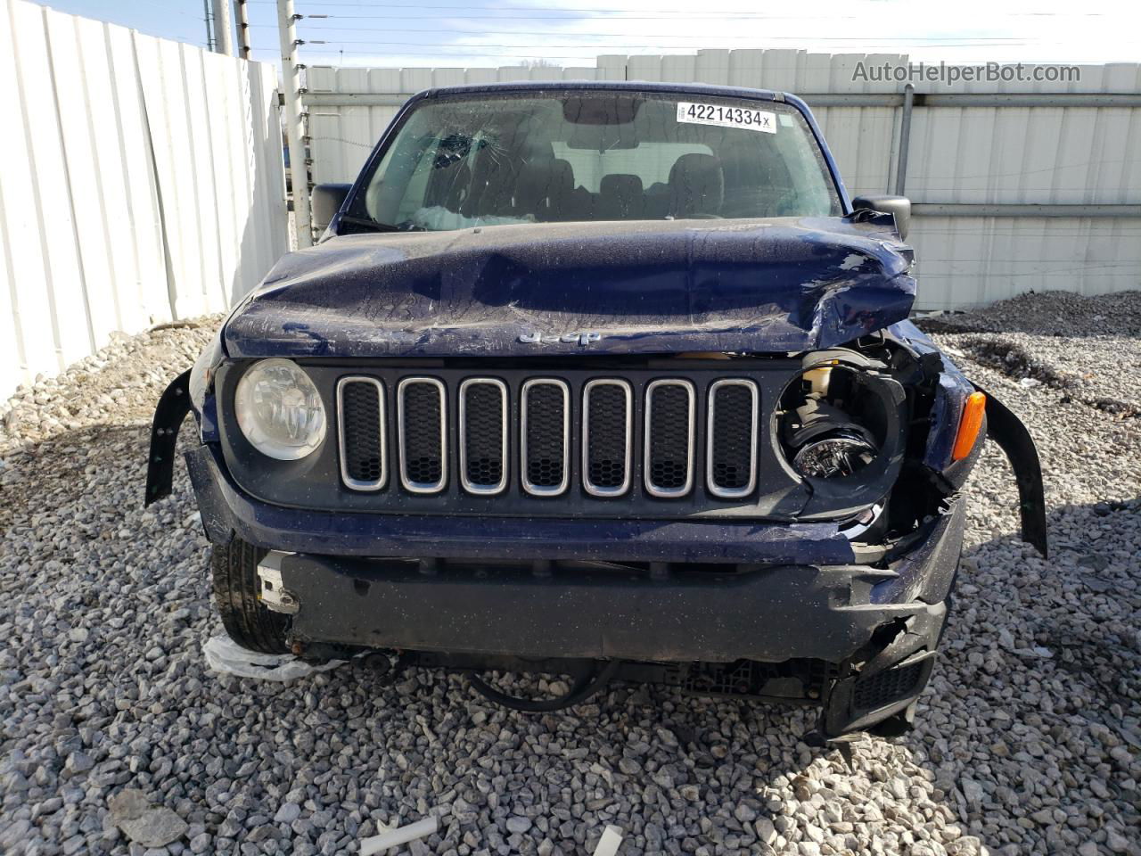 2017 Jeep Renegade Sport Blue vin: ZACCJAAB6HPE79613