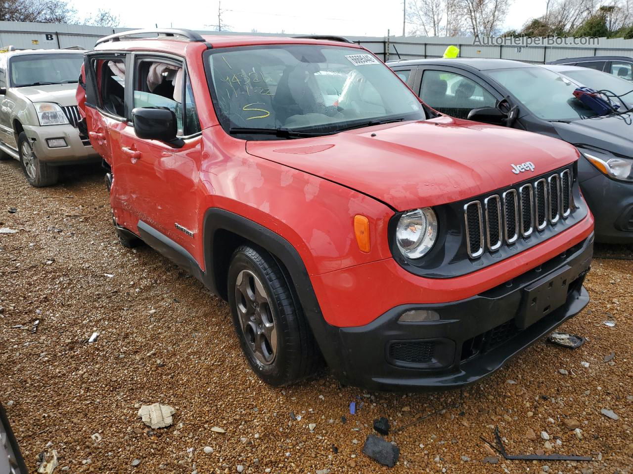 2017 Jeep Renegade Sport Красный vin: ZACCJAAB6HPF02548