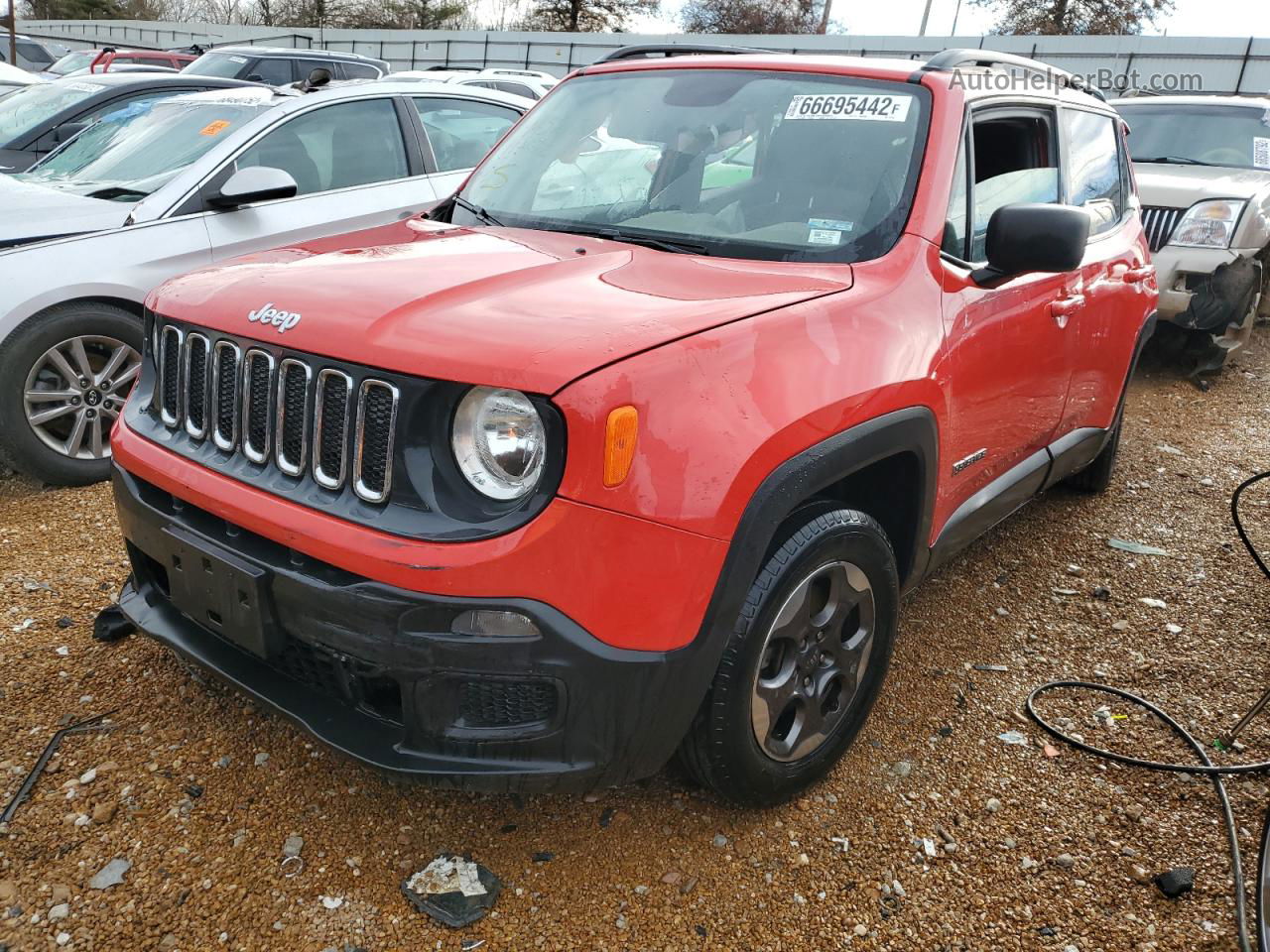 2017 Jeep Renegade Sport Красный vin: ZACCJAAB6HPF02548