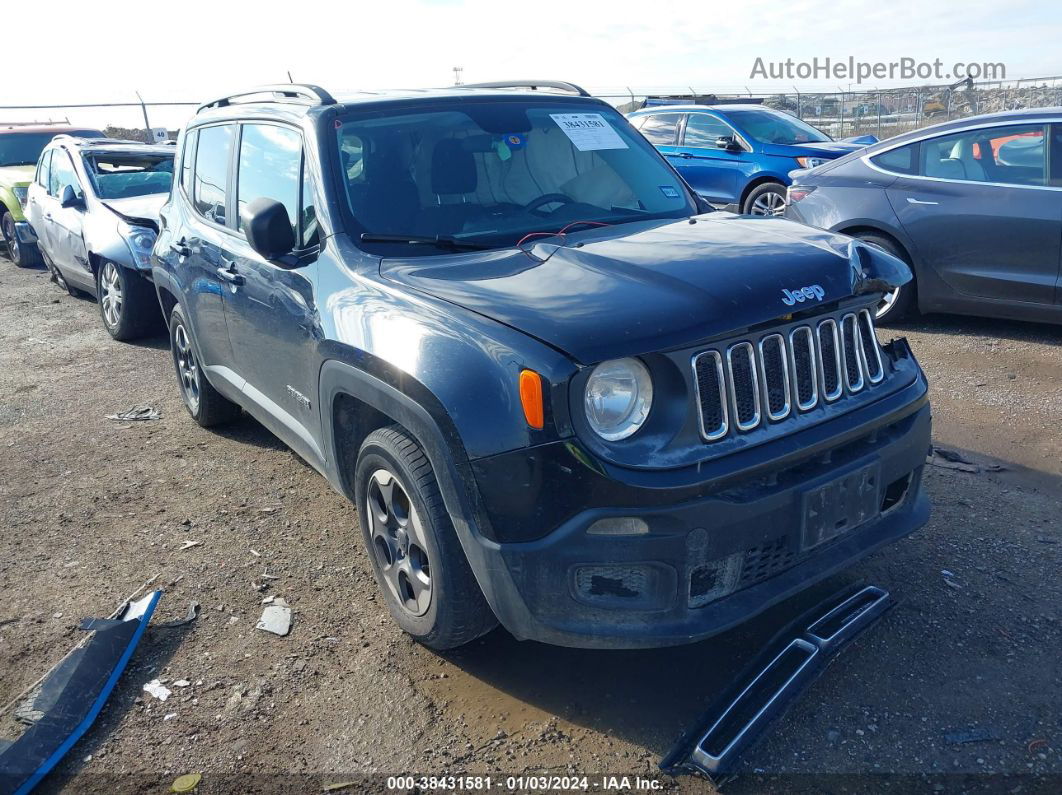 2017 Jeep Renegade Sport Fwd Черный vin: ZACCJAAB6HPF35226