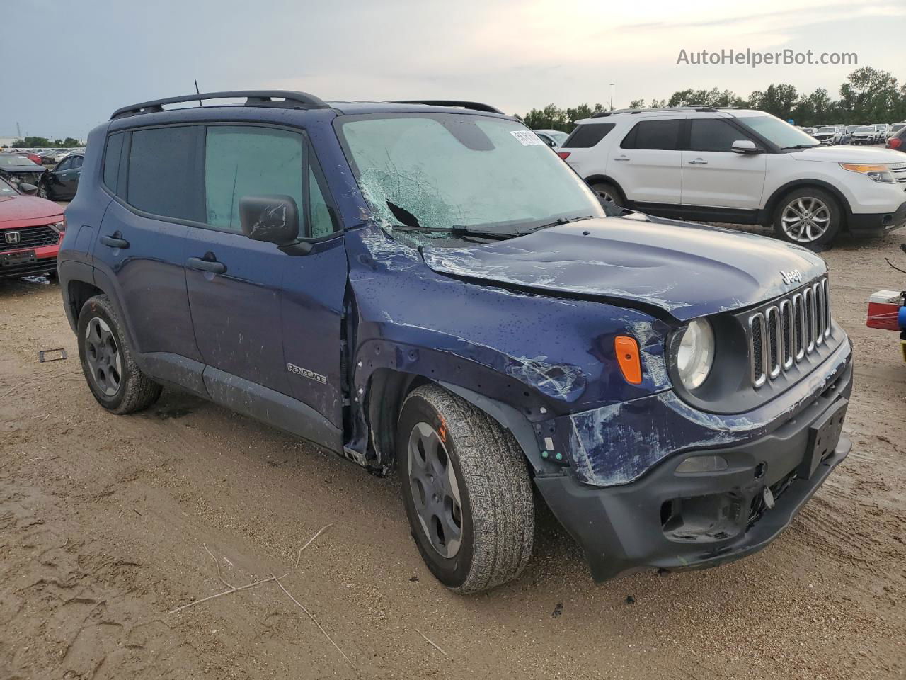 2018 Jeep Renegade Sport Синий vin: ZACCJAAB6JPH24092