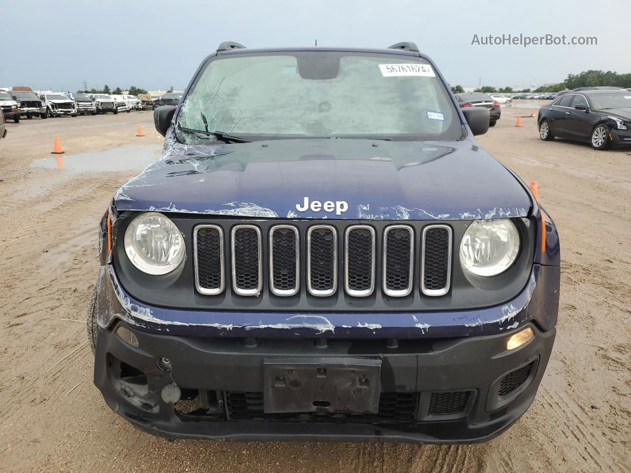 2018 Jeep Renegade Sport Синий vin: ZACCJAAB6JPH24092