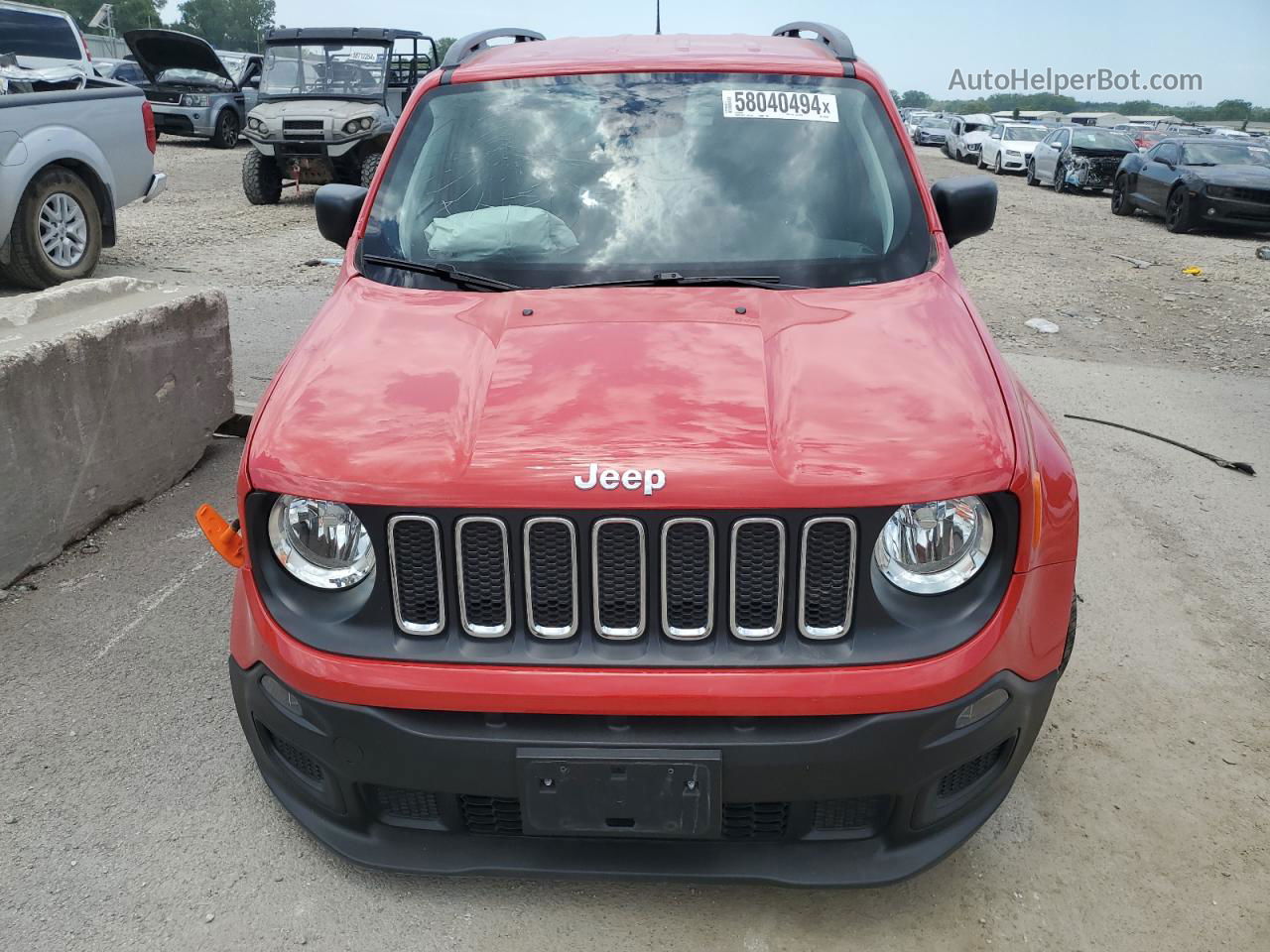 2018 Jeep Renegade Sport Красный vin: ZACCJAAB7JPG69099