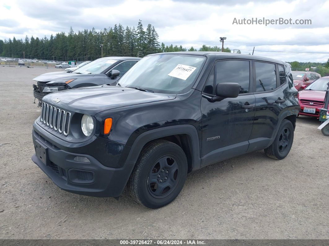 2017 Jeep Renegade Sport Fwd Black vin: ZACCJAAB9HPE66760