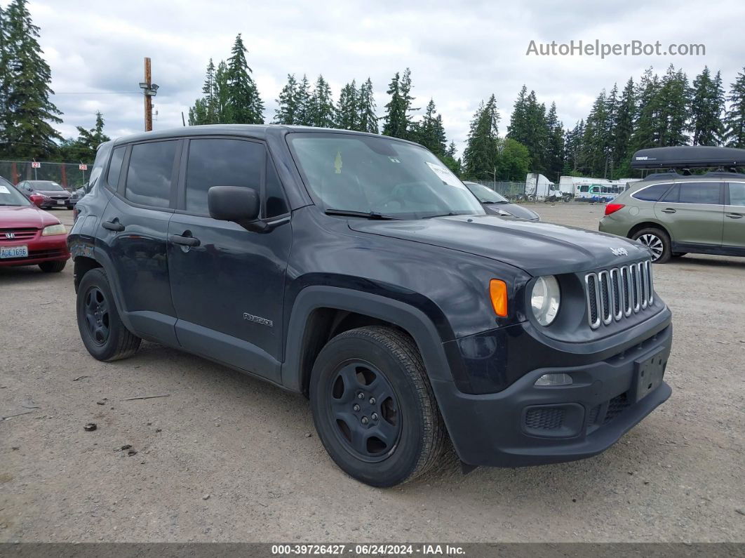 2017 Jeep Renegade Sport Fwd Black vin: ZACCJAAB9HPE66760