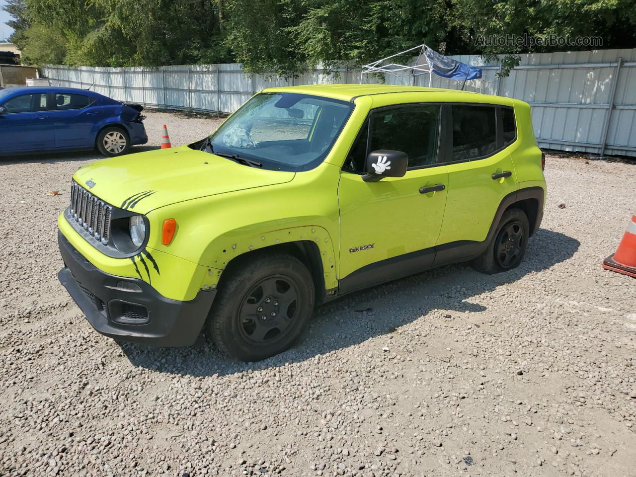 2017 Jeep Renegade Sport Green vin: ZACCJAAB9HPG22652