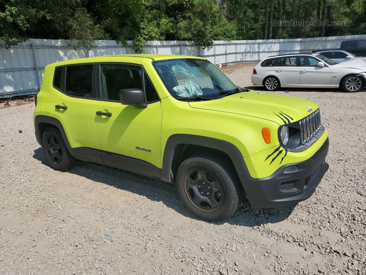 2017 Jeep Renegade Sport Green vin: ZACCJAAB9HPG22652