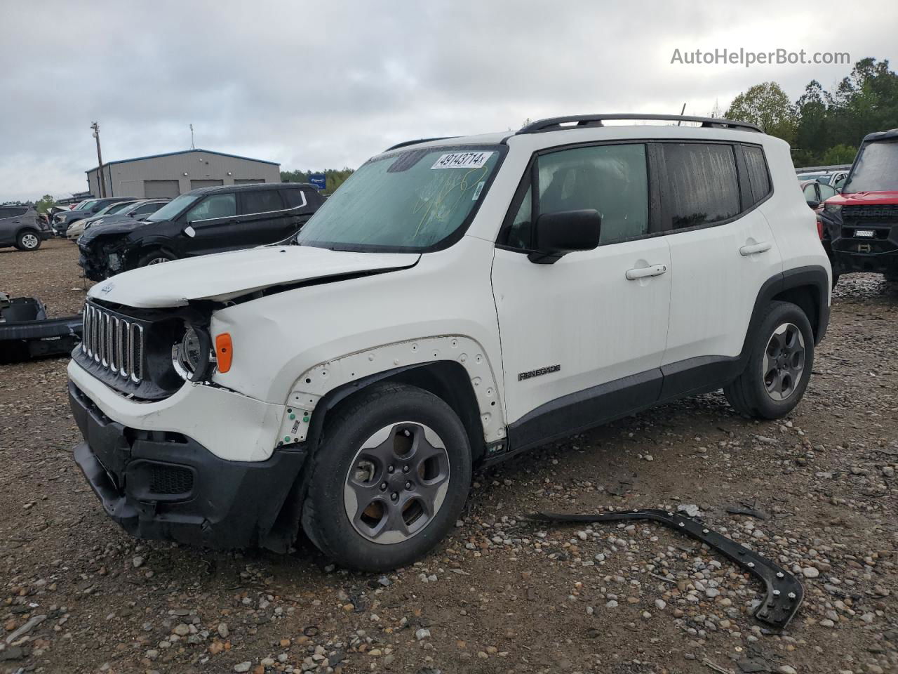 2018 Jeep Renegade Sport White vin: ZACCJAAB9JPG85823