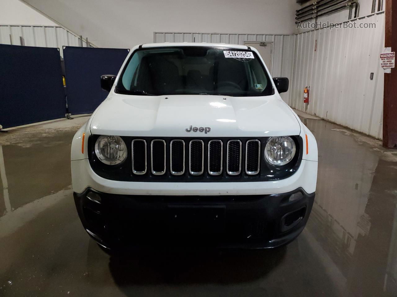 2017 Jeep Renegade Sport White vin: ZACCJAABXHPG22689