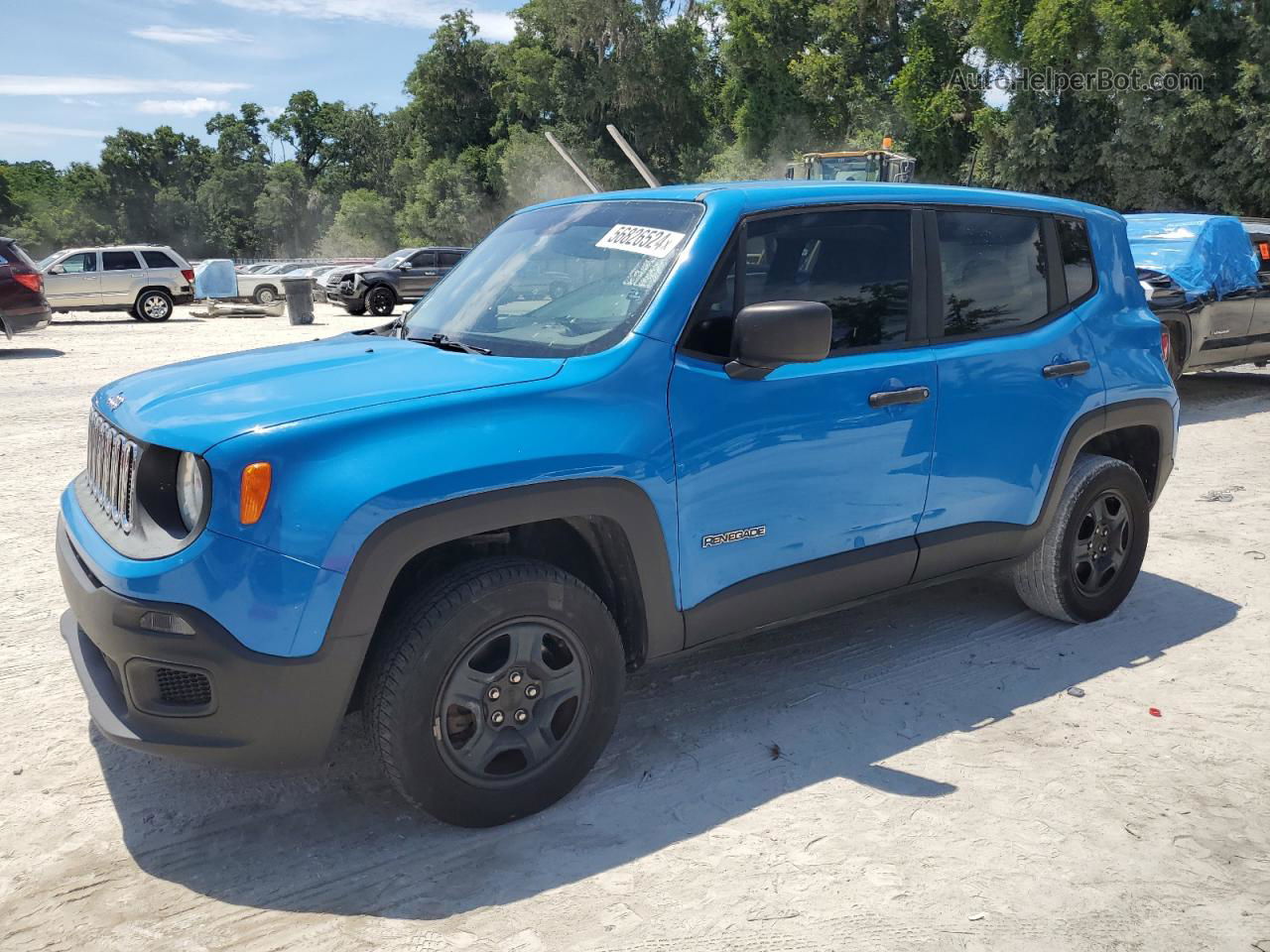 2015 Jeep Renegade Sport Blue vin: ZACCJAAH0FPB58018