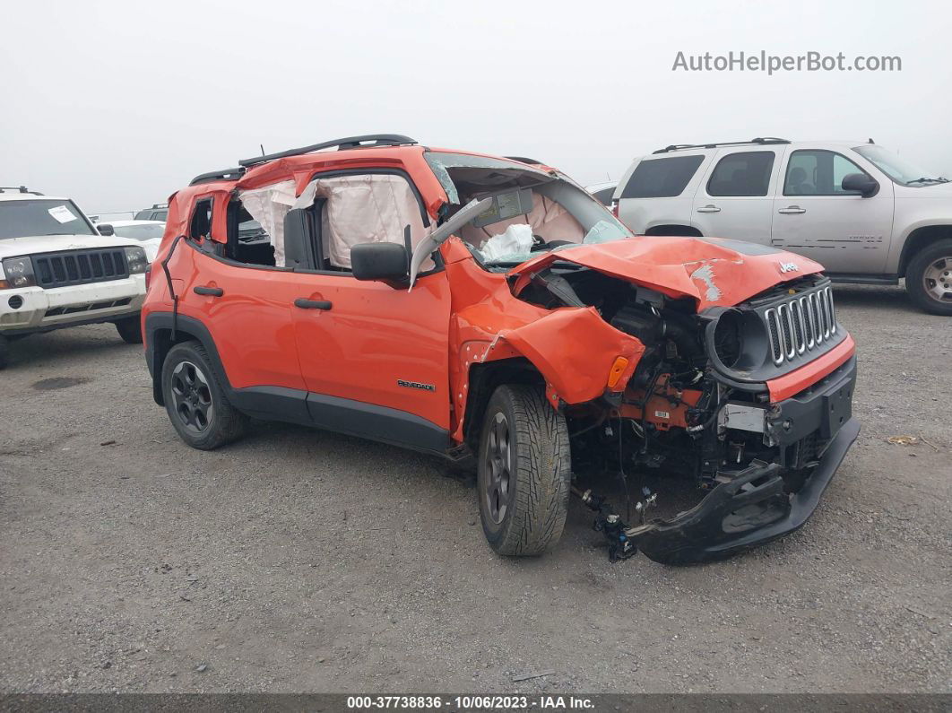 2017 Jeep Renegade Sport Fwd Orange vin: ZACCJAAHXHPE64519