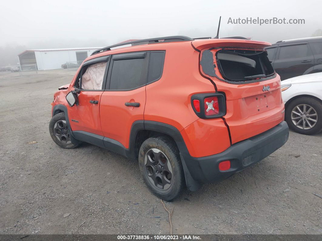 2017 Jeep Renegade Sport Fwd Orange vin: ZACCJAAHXHPE64519