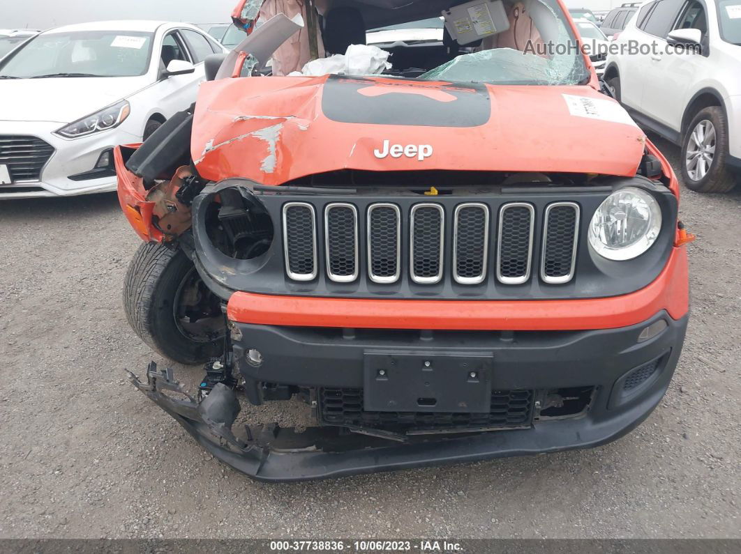 2017 Jeep Renegade Sport Fwd Orange vin: ZACCJAAHXHPE64519