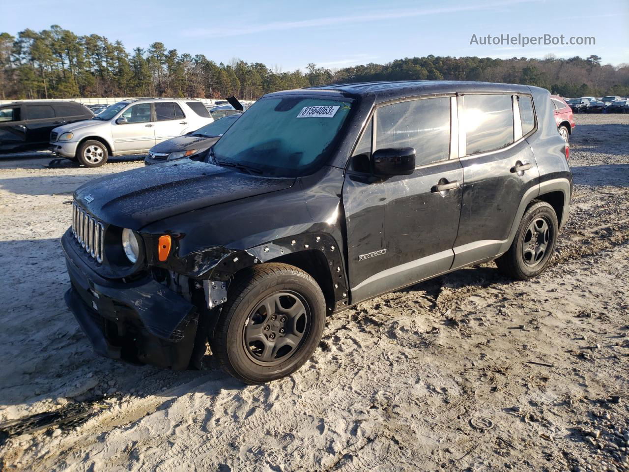 2015 Jeep Renegade Sport Black vin: ZACCJAAT0FPB70713