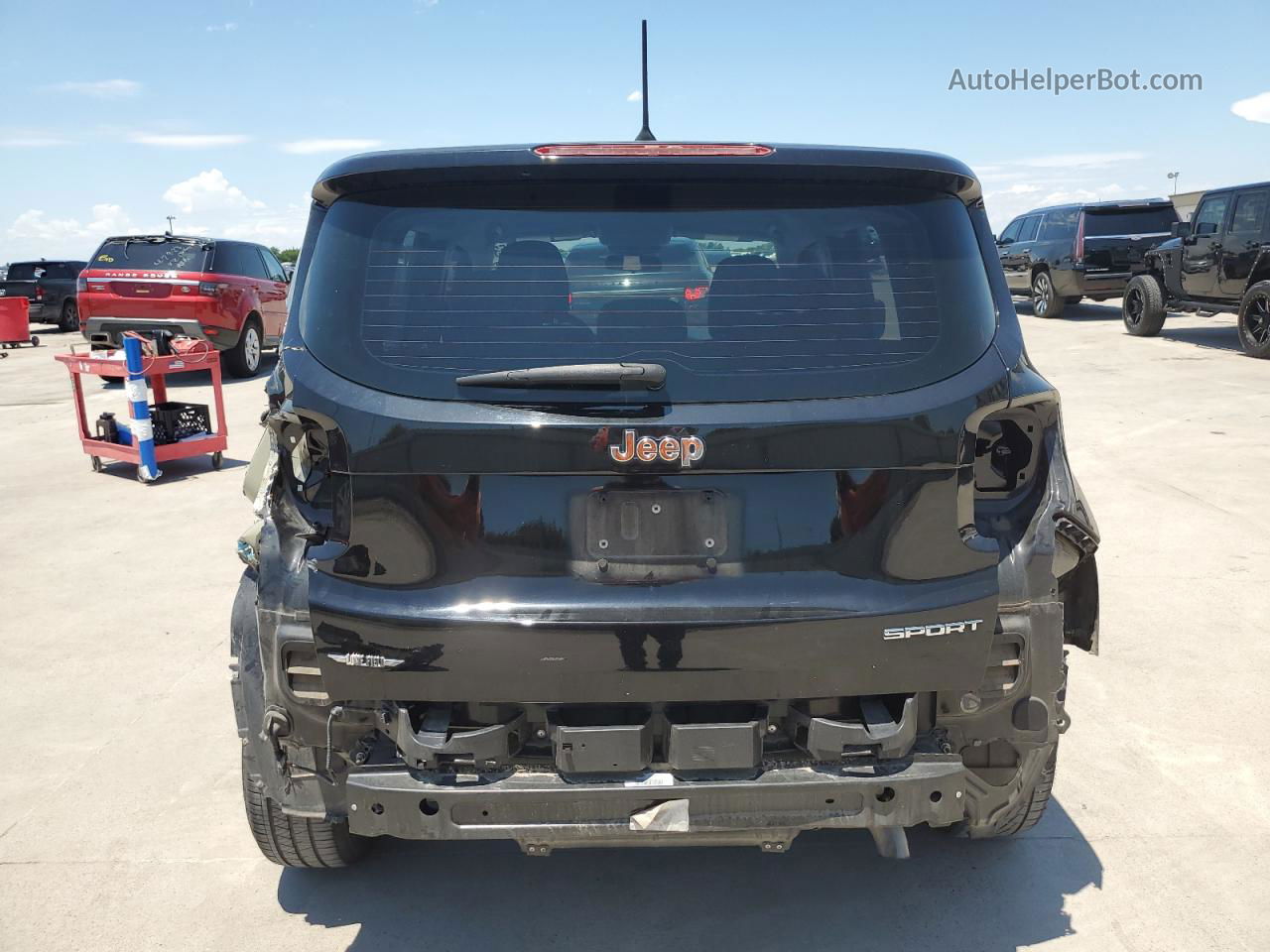 2015 Jeep Renegade Sport Черный vin: ZACCJAAT0FPB76743