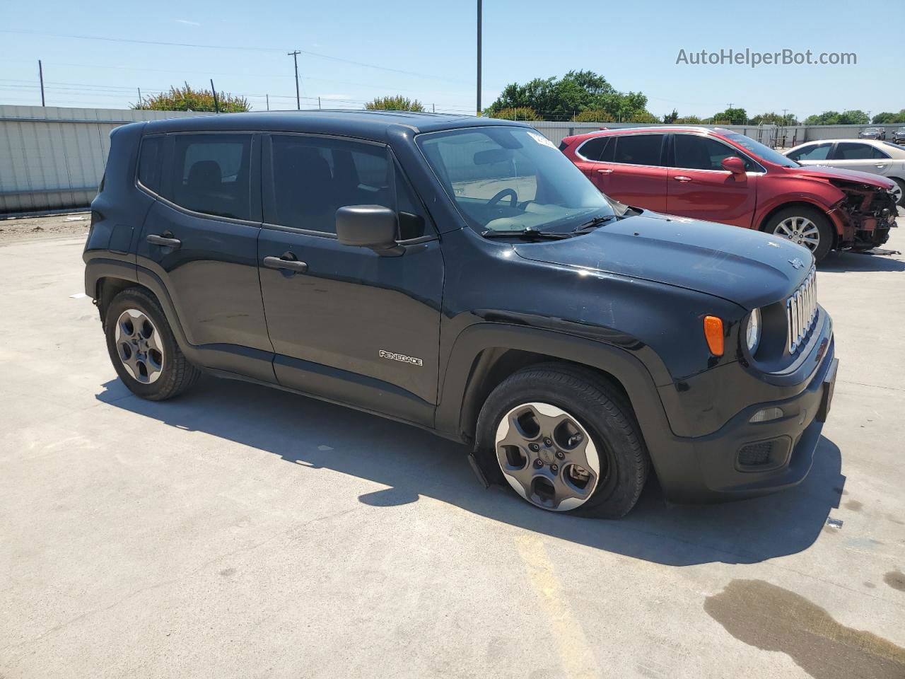 2015 Jeep Renegade Sport Черный vin: ZACCJAAT0FPB76743