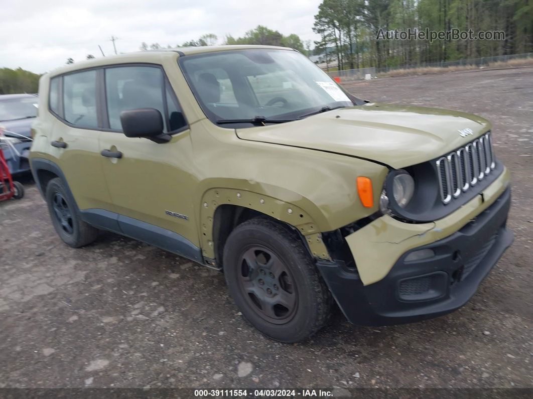 2015 Jeep Renegade Sport Зеленый vin: ZACCJAAT0FPB76782