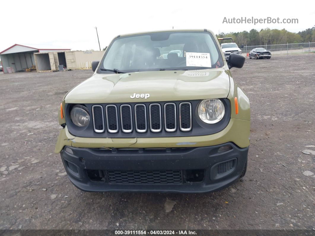 2015 Jeep Renegade Sport Green vin: ZACCJAAT0FPB76782