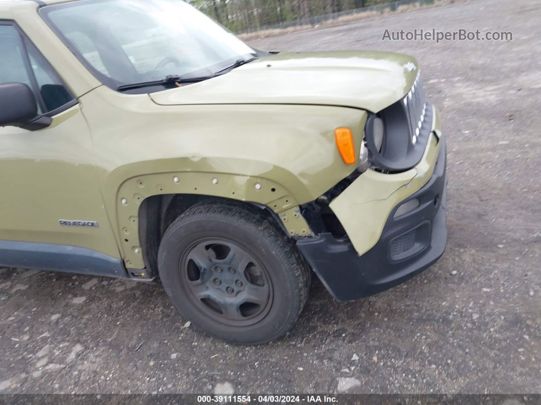 2015 Jeep Renegade Sport Зеленый vin: ZACCJAAT0FPB76782