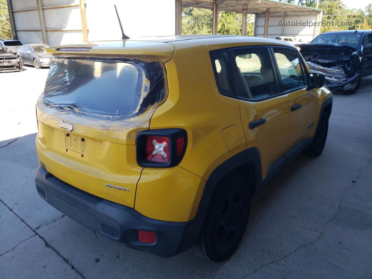 2015 Jeep Renegade Sport Yellow vin: ZACCJAAT4FPB78778