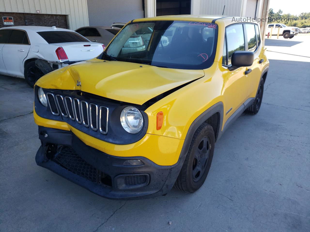 2015 Jeep Renegade Sport Yellow vin: ZACCJAAT4FPB78778