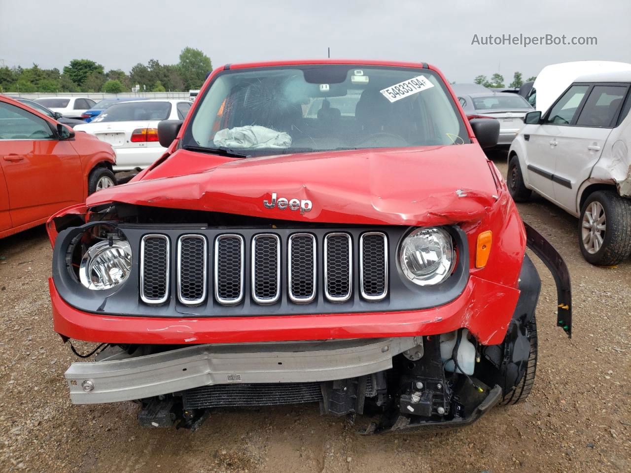 2015 Jeep Renegade Sport Красный vin: ZACCJAAT6FPB24107