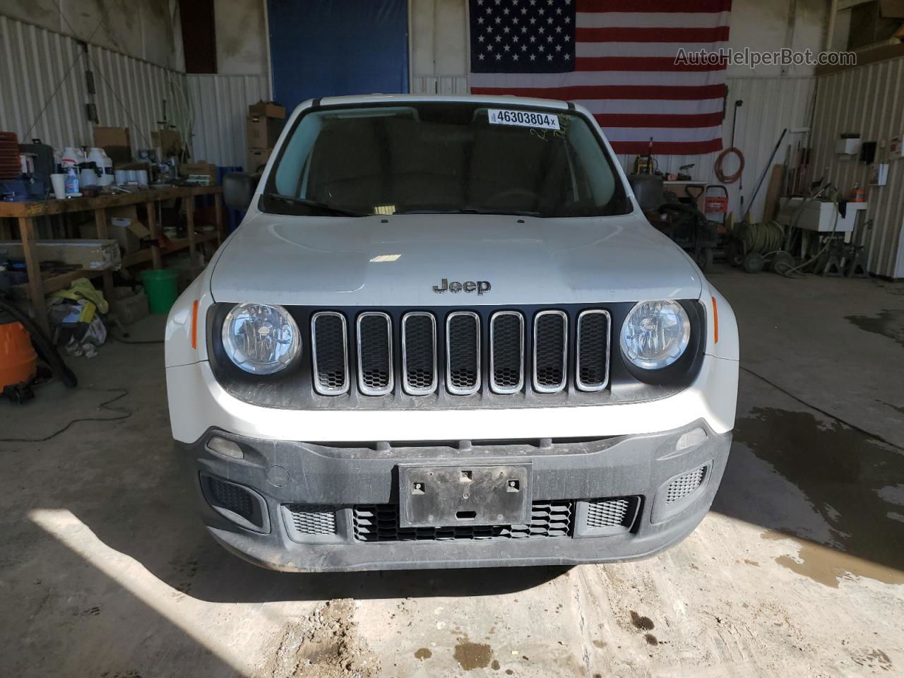 2015 Jeep Renegade Sport White vin: ZACCJAAT8FPC26489