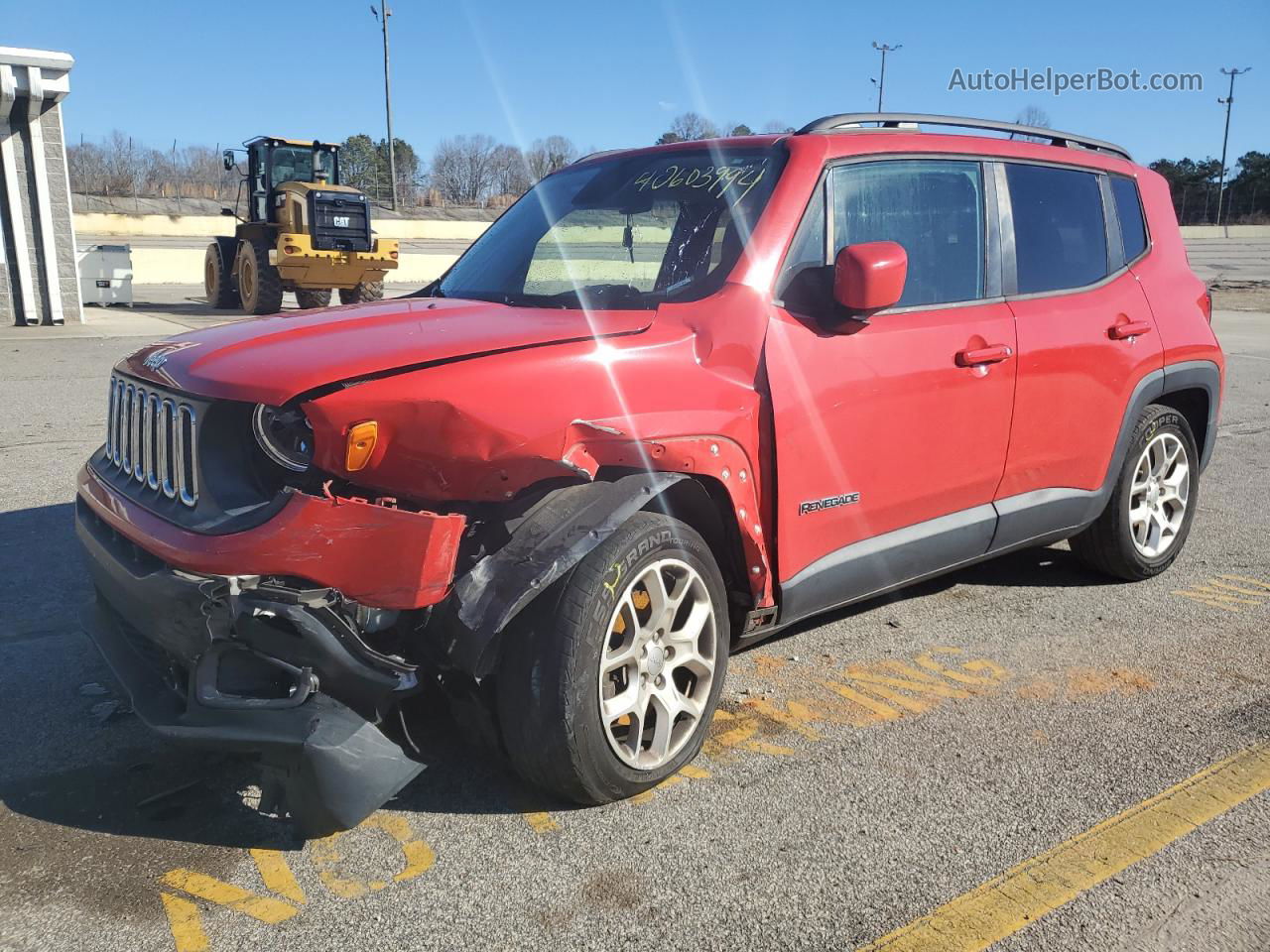 2017 Jeep Renegade Latitude Red vin: ZACCJABB0HPE42507