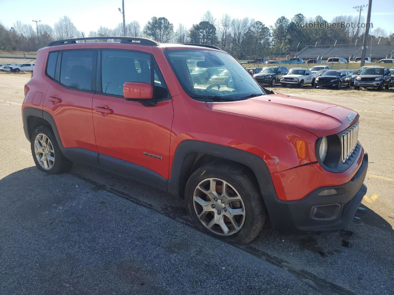 2017 Jeep Renegade Latitude Red vin: ZACCJABB0HPE42507