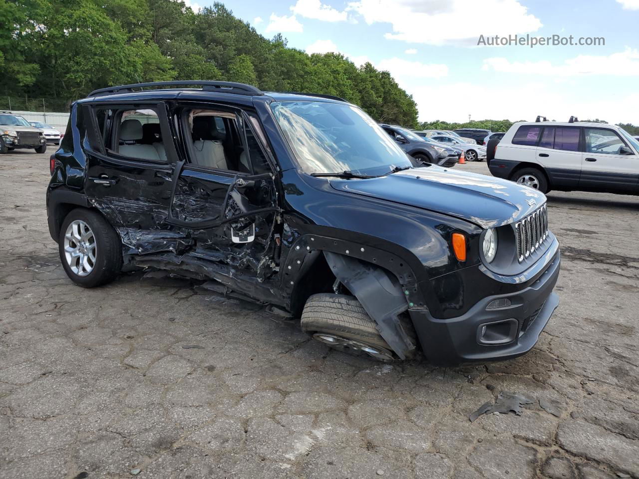 2017 Jeep Renegade Latitude Black vin: ZACCJABB0HPE44841