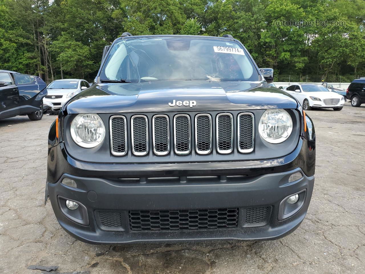 2017 Jeep Renegade Latitude Black vin: ZACCJABB0HPE44841