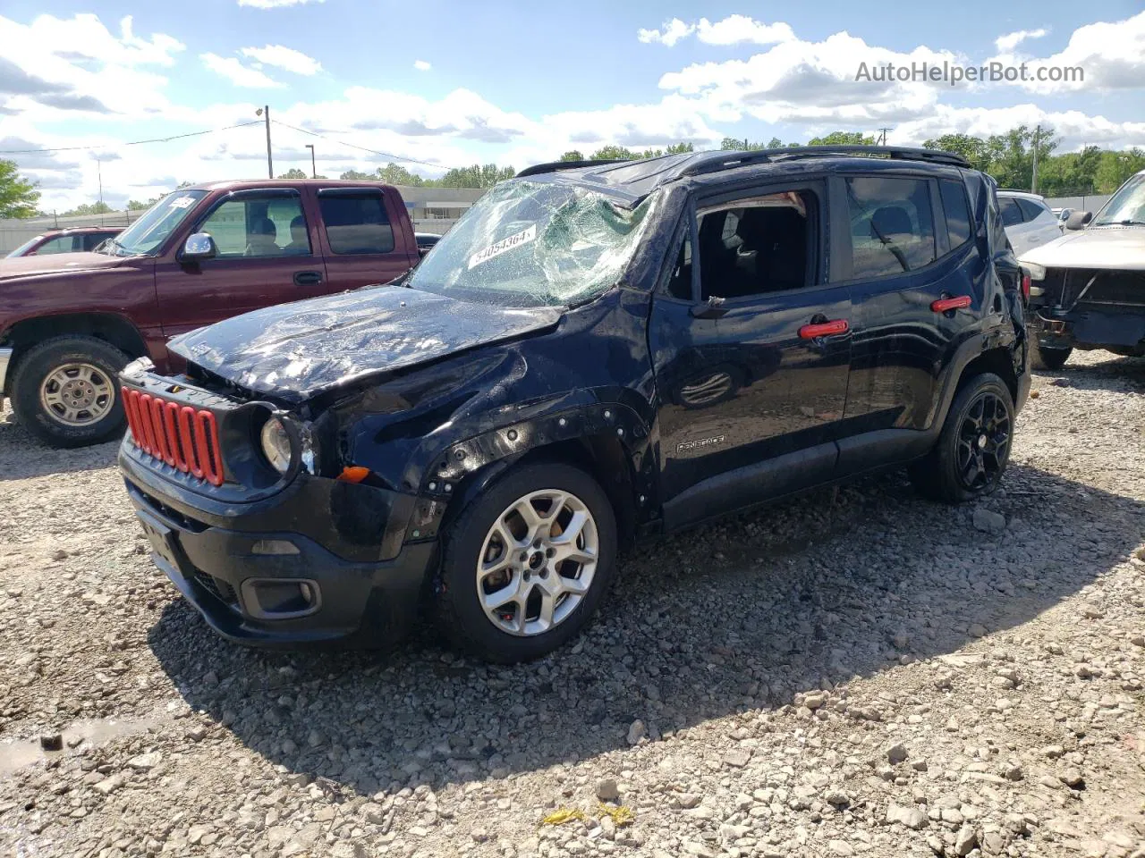 2017 Jeep Renegade Latitude Black vin: ZACCJABB0HPE56827