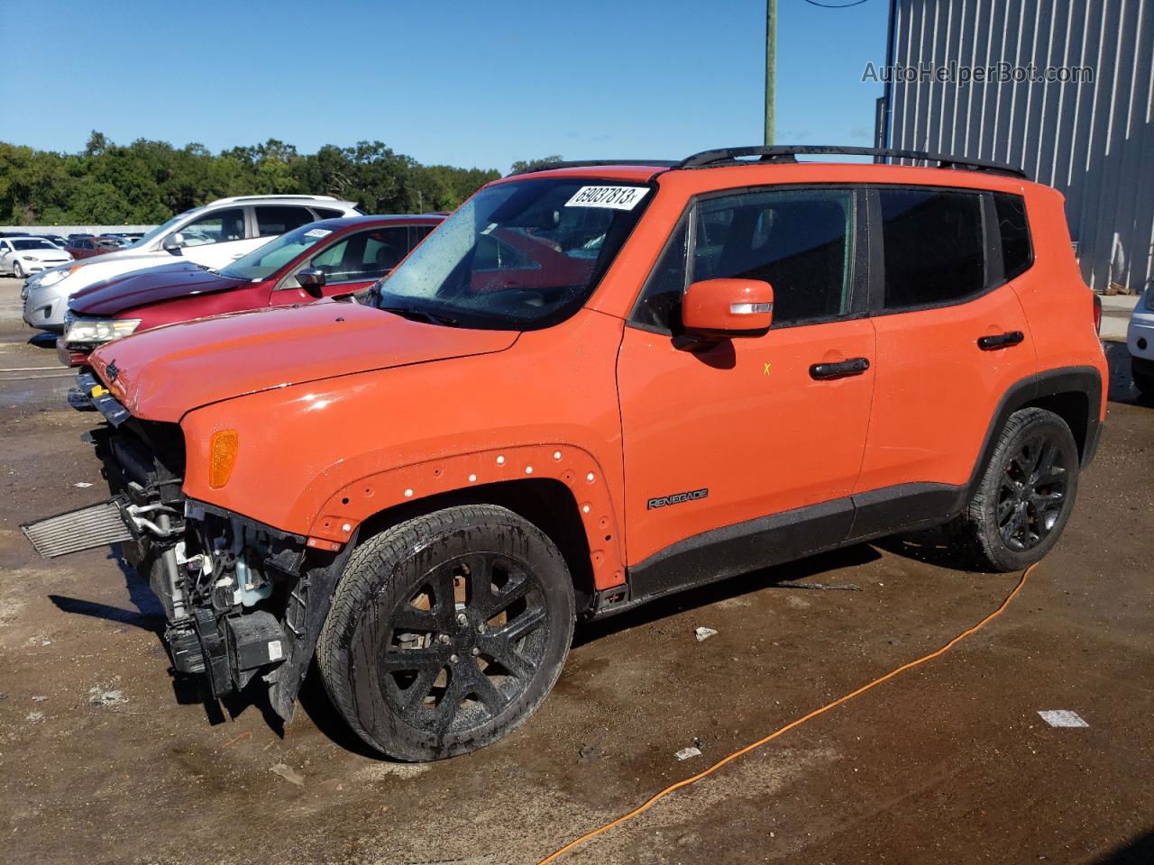 2017 Jeep Renegade Latitude Оранжевый vin: ZACCJABB0HPE68220