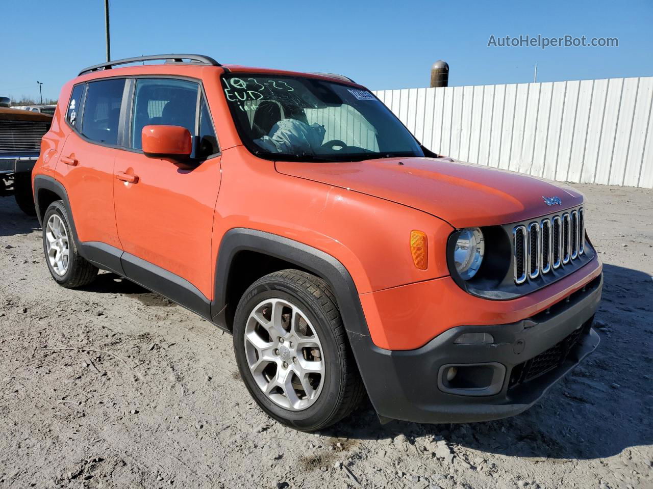 2017 Jeep Renegade Latitude Оранжевый vin: ZACCJABB0HPE88192