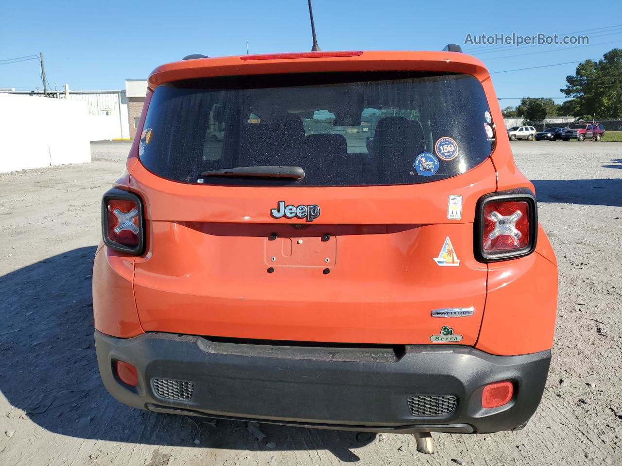 2017 Jeep Renegade Latitude Оранжевый vin: ZACCJABB0HPE88192