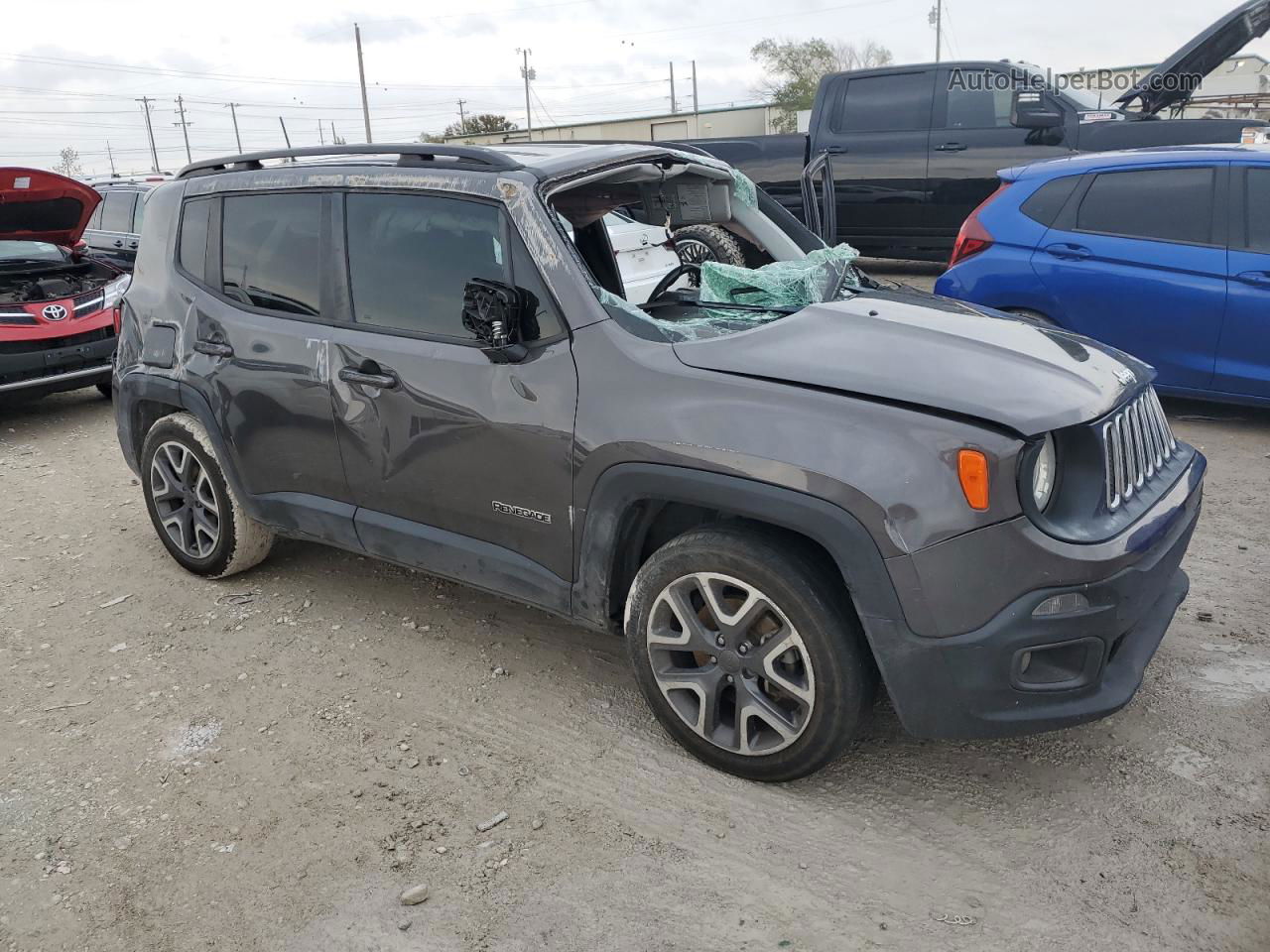 2018 Jeep Renegade Latitude Charcoal vin: ZACCJABB0JPG91492