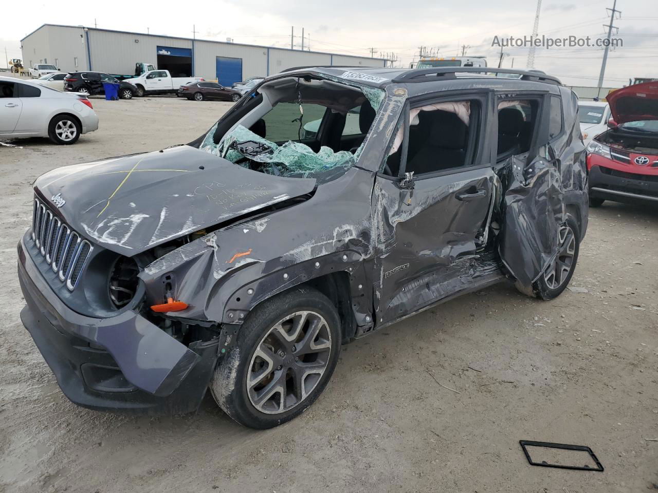 2018 Jeep Renegade Latitude Charcoal vin: ZACCJABB0JPG91492