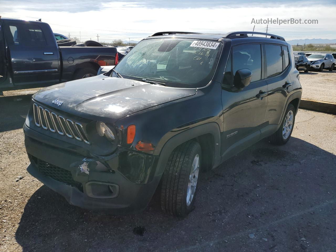 2018 Jeep Renegade Latitude Black vin: ZACCJABB0JPH17072