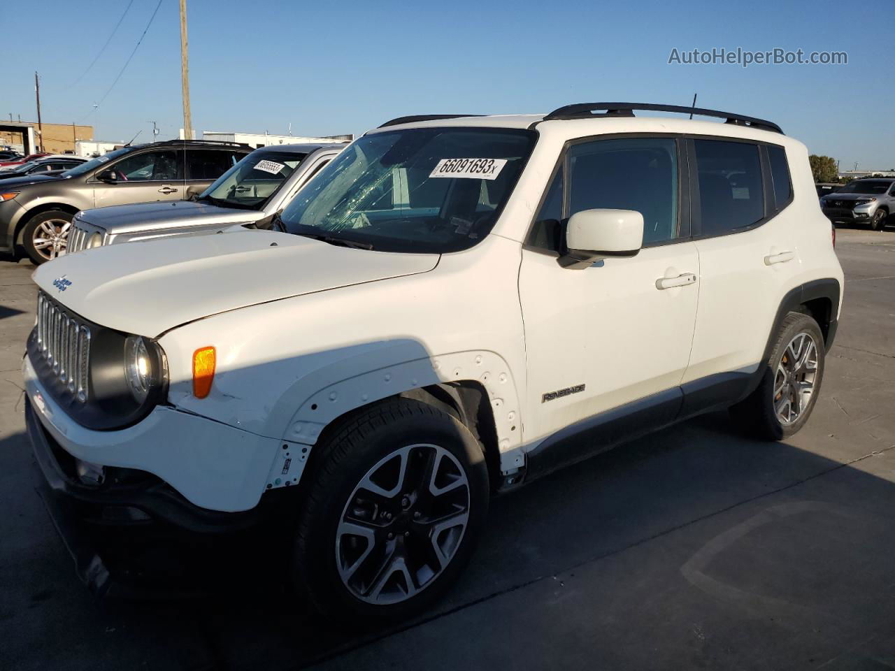 2018 Jeep Renegade Latitude White vin: ZACCJABB0JPH69723